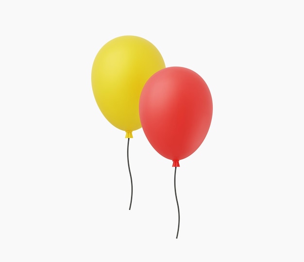 3D-realistische ballon vector illustratie