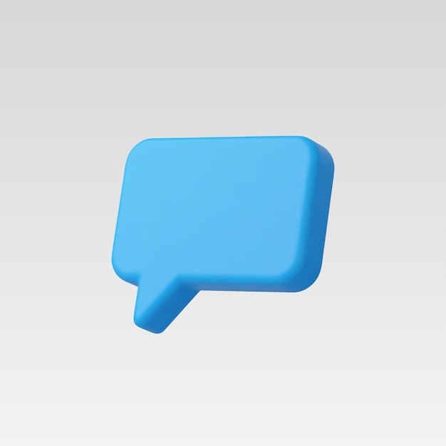 3d realistische chat- of berichten-icon-vectorillustratie