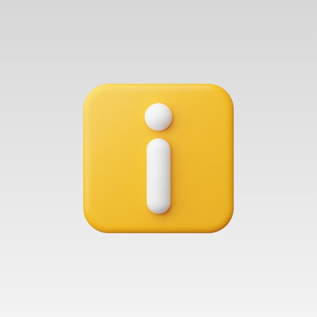 3d Realistische informatie Icon vector illustratie