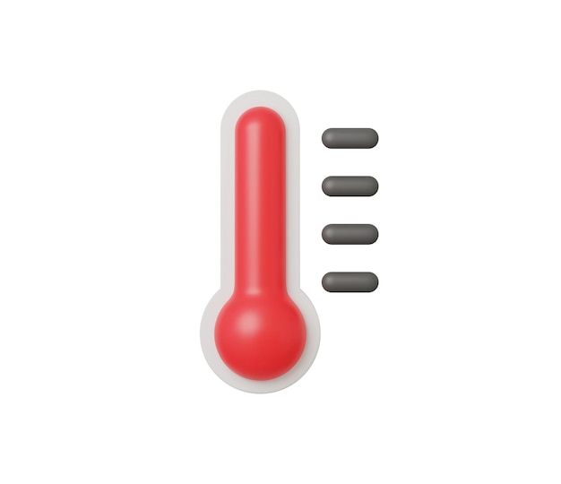 3D-realistische thermometer vector illustratie