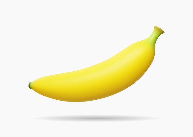 3D-realistische tropische banaan vector illustratie.
