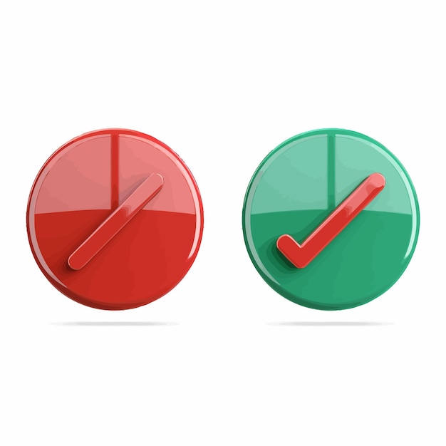 3d_Red_and_Green_yes_no_buttons_icon_cartoon (赤と緑のボタン)