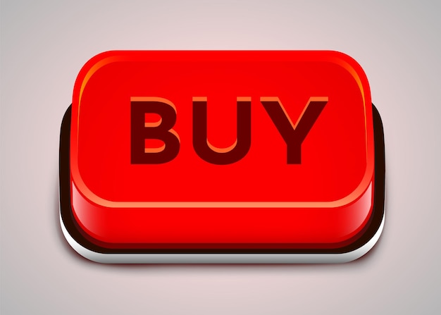 3d red buy button