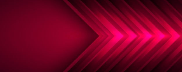 3D red technology abstract background overlap layer on dark space with glowing arrow effect