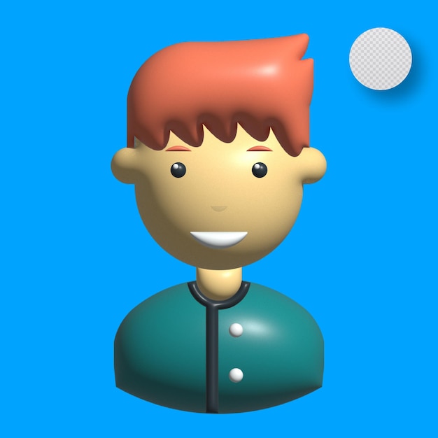 3d redhead attendant