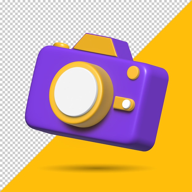 3d render camera icon vector based