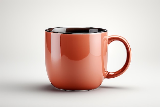 3d render of realistic coffee mug Beautiful mug on white background