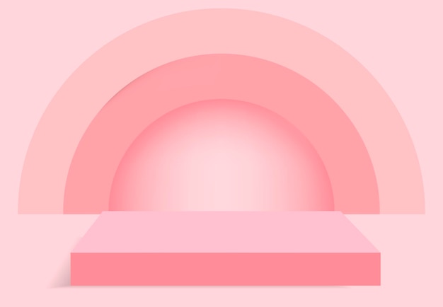 3D render vector of pink abstract geometric background or texture