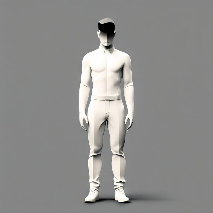 Vector 3d render of a white man in a medical mask 3d render of a white man in a medical mask