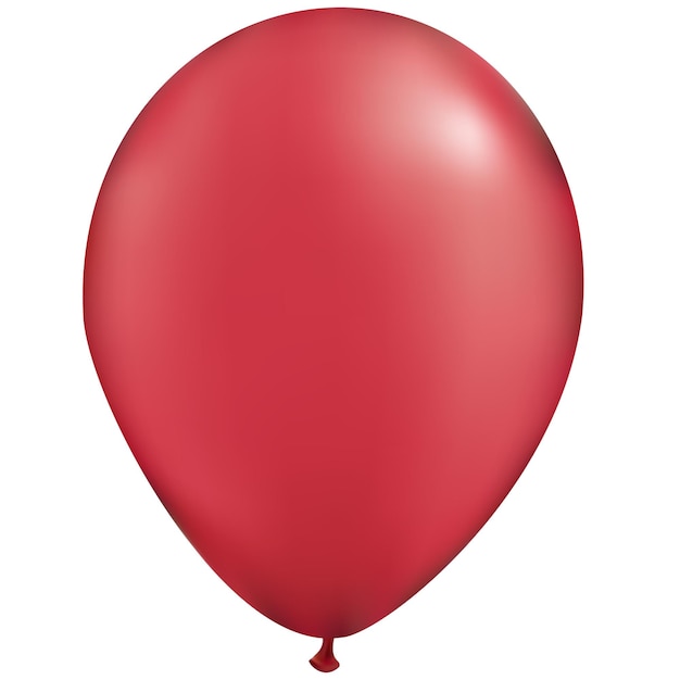 Vector 3d rendered red balloon vector