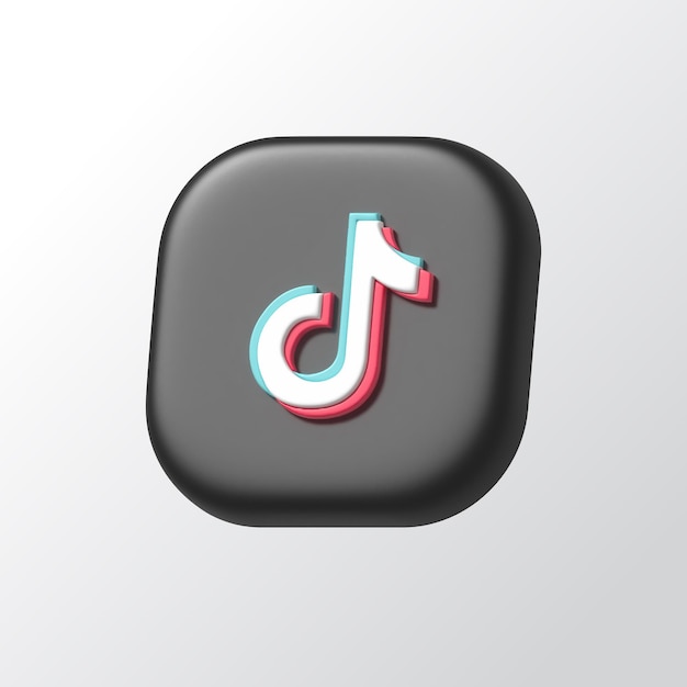 3D-рендеринг логотипа Tiktok