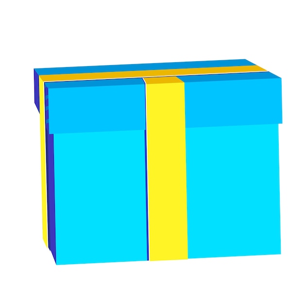 3d rendering gift box with discount isolated useful for ecommerce or business online design