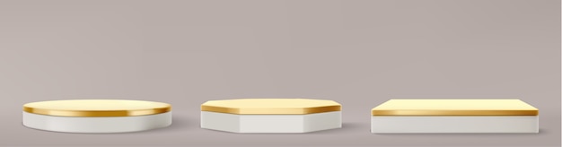 Vector 3d rendering of podium design