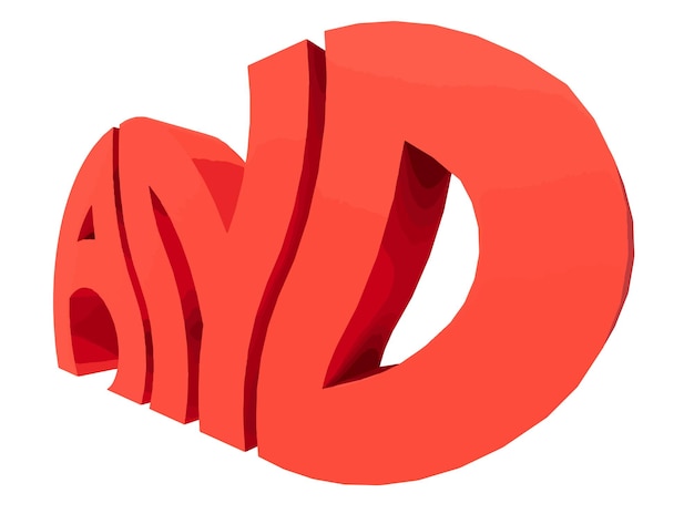 3d rendering typography graffiti logo symbol word and suitable for use on clothing t shirt jewelry necklaces birthday souvenirs engagements weddings