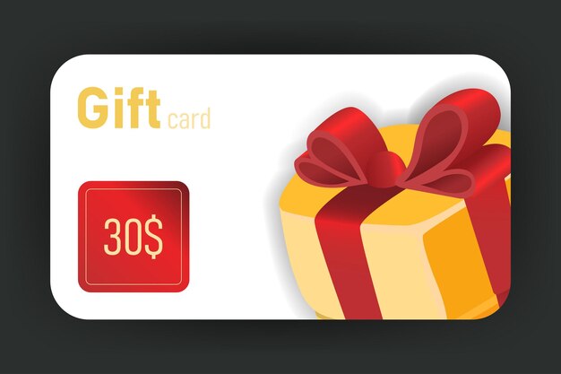 3d reward card Gift bonus cards customer loyalty program or rewarded winner