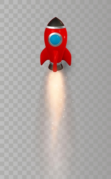 3dロケット宇宙船はメッシュでレンダリングおよび描画します。リアルでモダンなデジタルロケット。ベクトルイラスト。