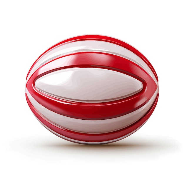 Vector 3d_rugby_ball_isolated_vector