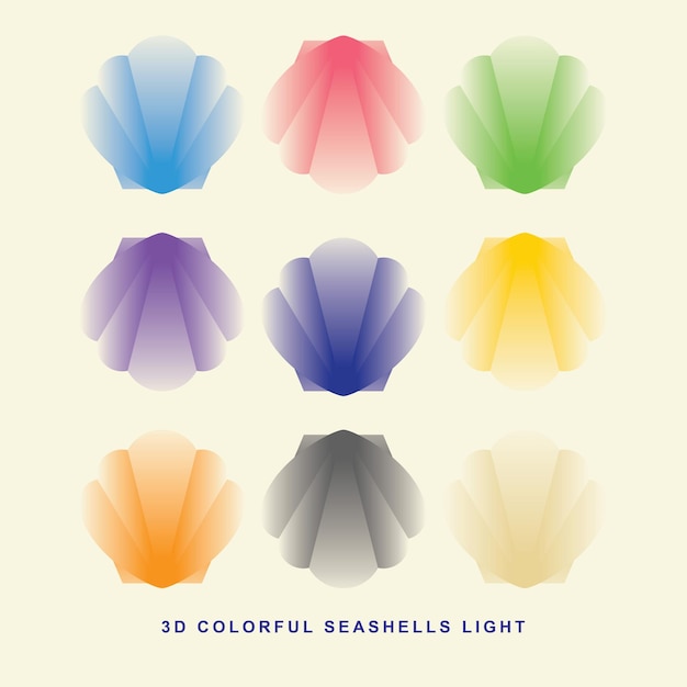 3D Seashell Light Design Pack