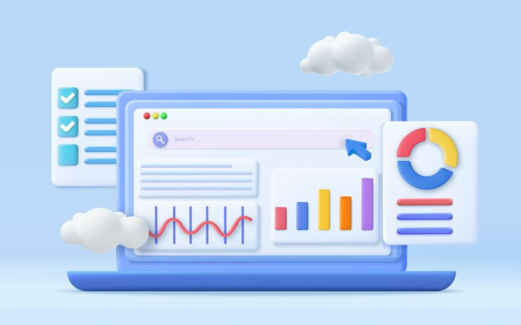 Вектор 3d seo-оптимизация