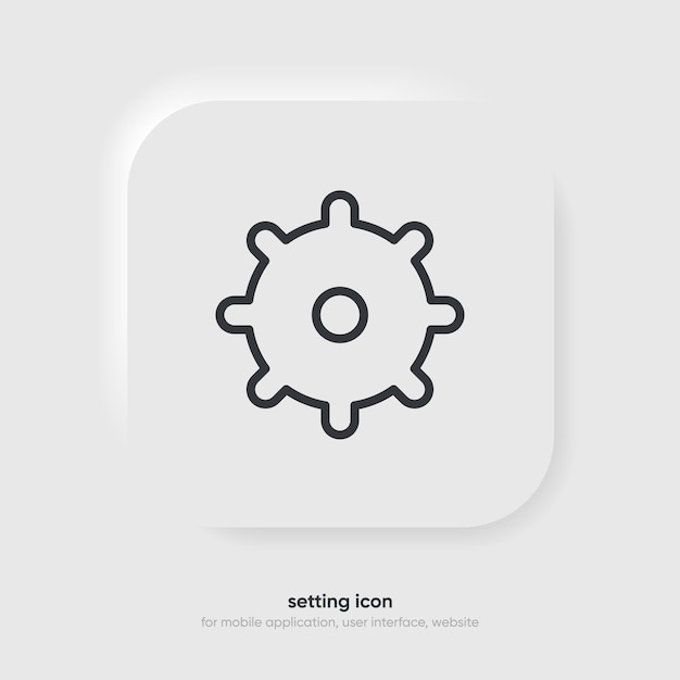 3d setting icon tools cog gear help sign isolated on white background stock vector for ui ux