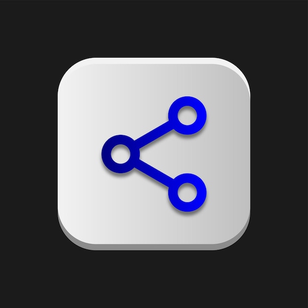 3d share icon