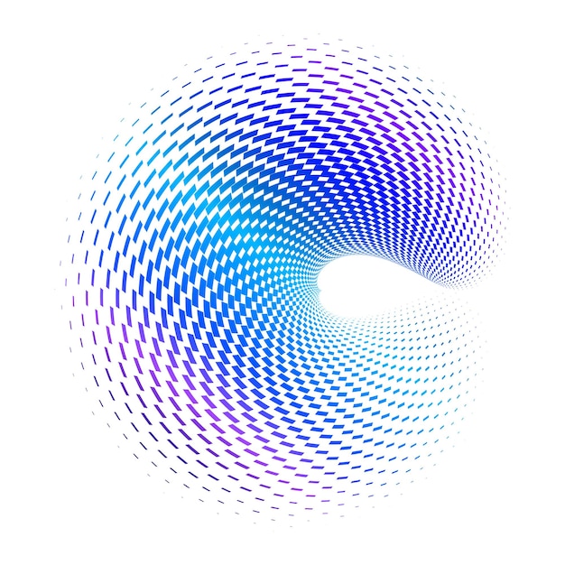 Vector 3d shell swirl circle elegant form23