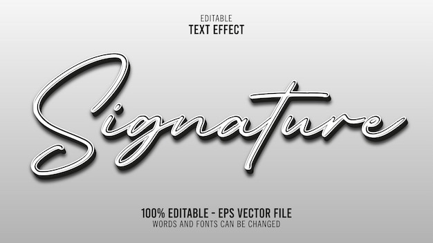 Signature 3d text style Vectors & Illustrations for Free Download