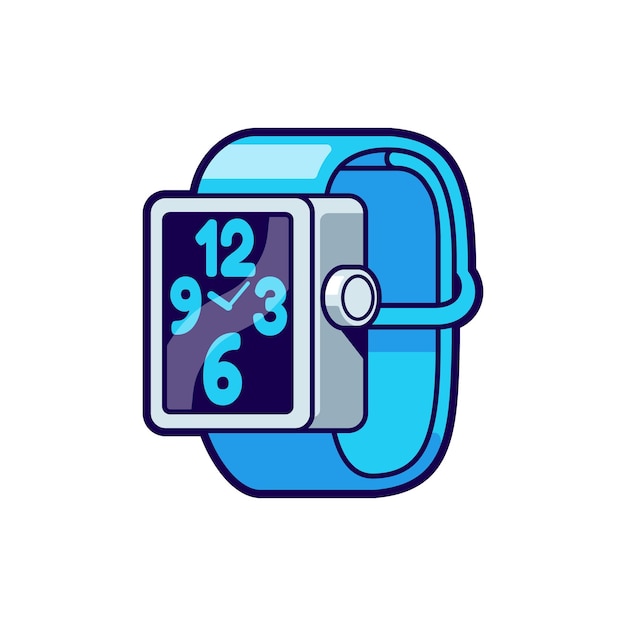 3D smartwatch cartoon icon illustration