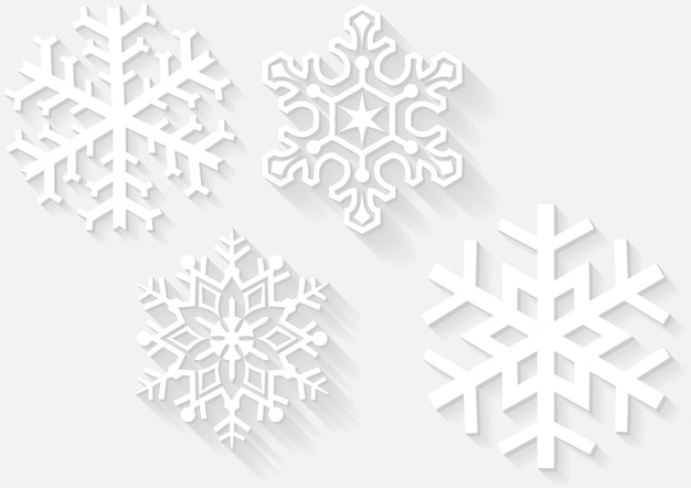 3D Snowflakes with Shadows