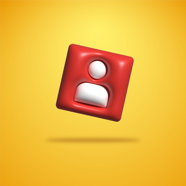 3d social media icon fully editable vector