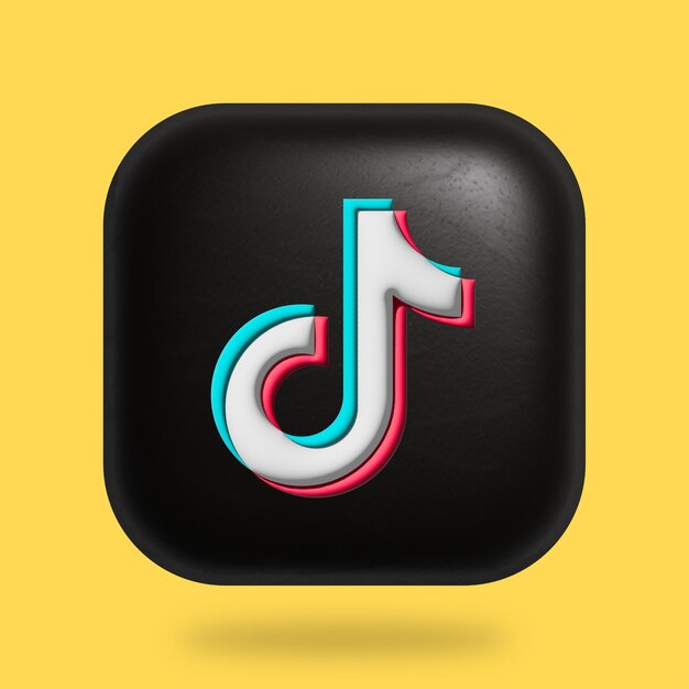 Vector 3d social media icon