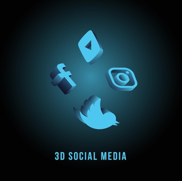 3d социальные сети