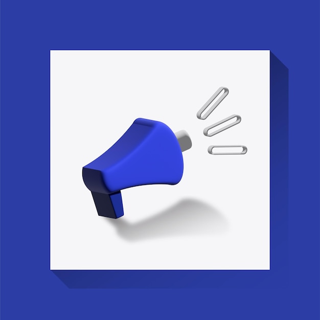 3d Speaker Icon Illustration