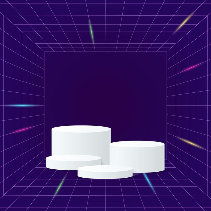 Vector 3d stage background stage background