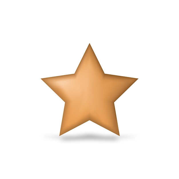 3D star icon illustration design vector