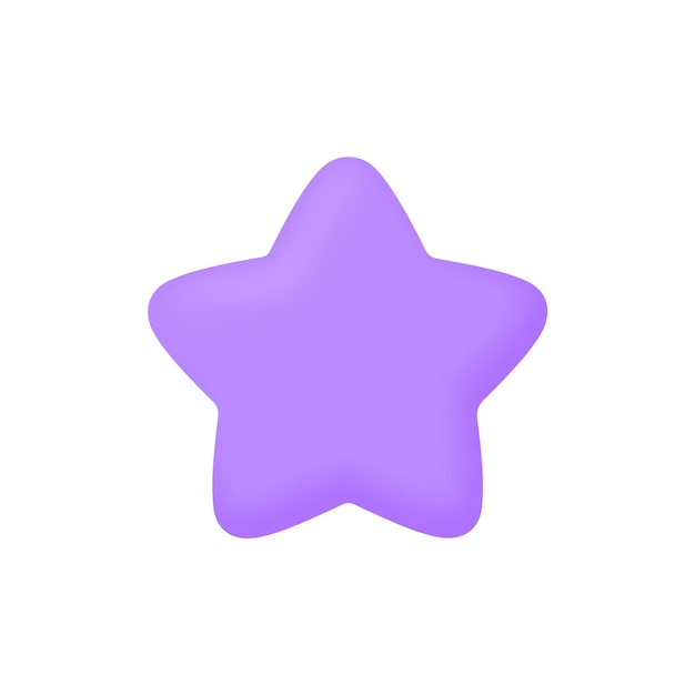 3d Star icon vector illustration