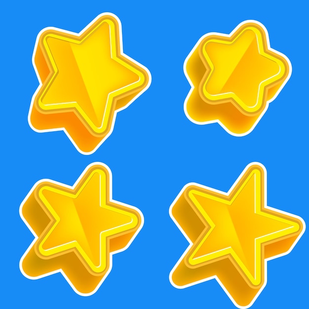 게임 을 위한 3D STAR SET