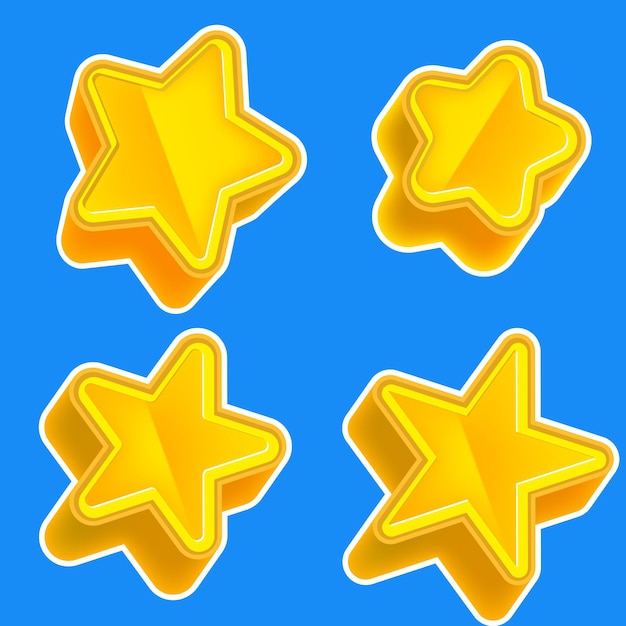 3D STAR SET FOR GAMES