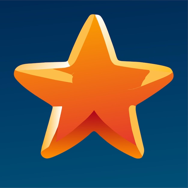 3D star vector illustration