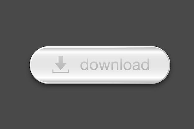 3d-stijl download knop icoon ontwerp