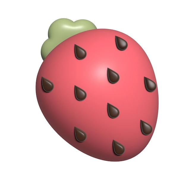 Vettore fragola 3d