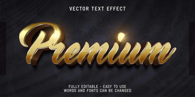 Vector 3d style effect text premium template