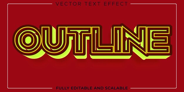 Vector 3d style text effect