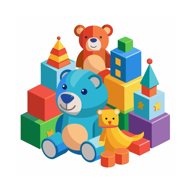 3D style vector illustration