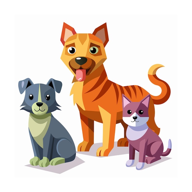 3d style vector illustration