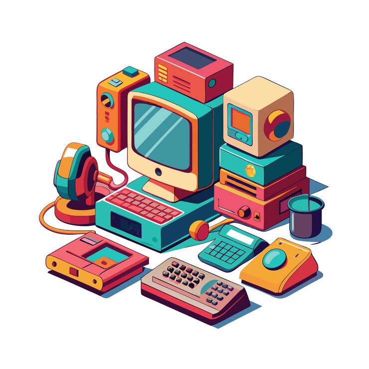 Vector 3d style vector illustration