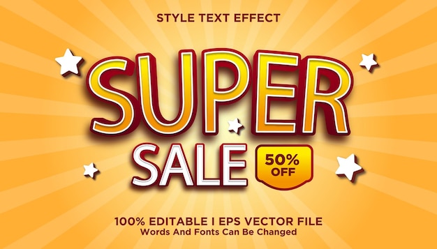 3d super sale-teksteffect