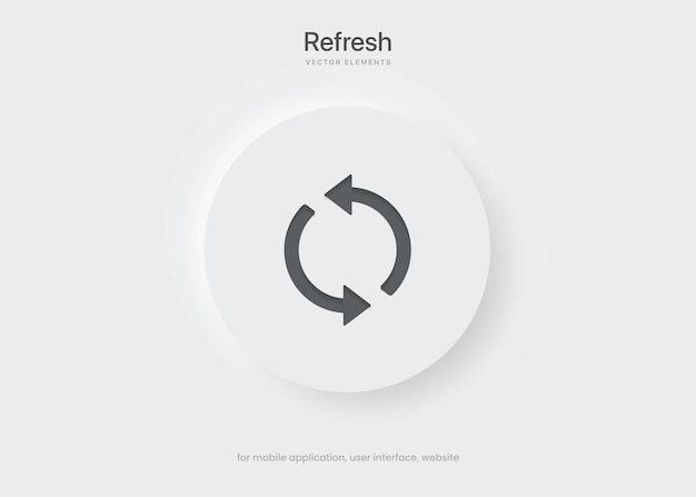 3d synchronize sync rotate swap repeat reset refresh reload update arrow icon emblem symbol button.