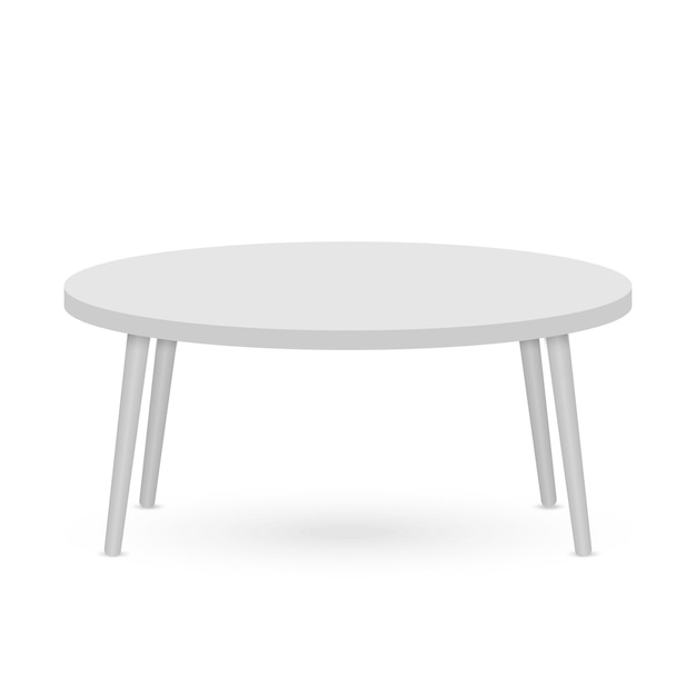 Vector 3d table mockup. template for object presentation..