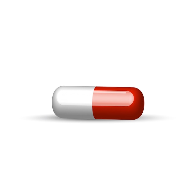 3d tablet capsule Health medicine symbol Vector illustration